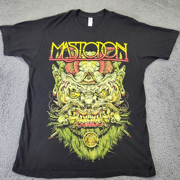 Mastodon 2014 Tour T-Shirt Monster Goblin Size Large‎ Black Tultex - Picture 1 of 7